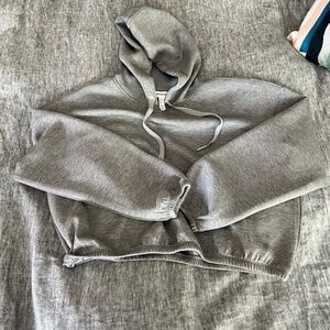 SPANX Air Essentials Cinched Hoodie (light grey)